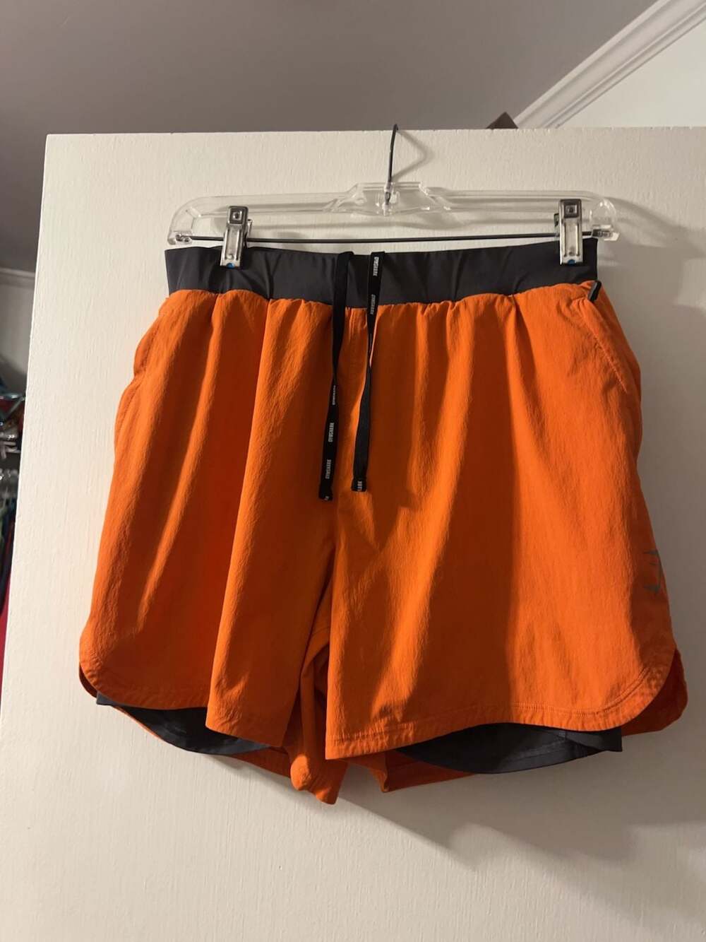 Gymshark Men's 5-Inch 2-in-1 Training Shorts Orange Size M